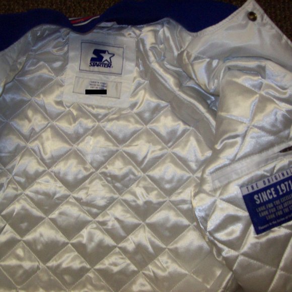 NEW ENGLAND PATRIOTS Starter WHITE & BLUE Jacket 3X 4X 5X - Picture 12 of 12